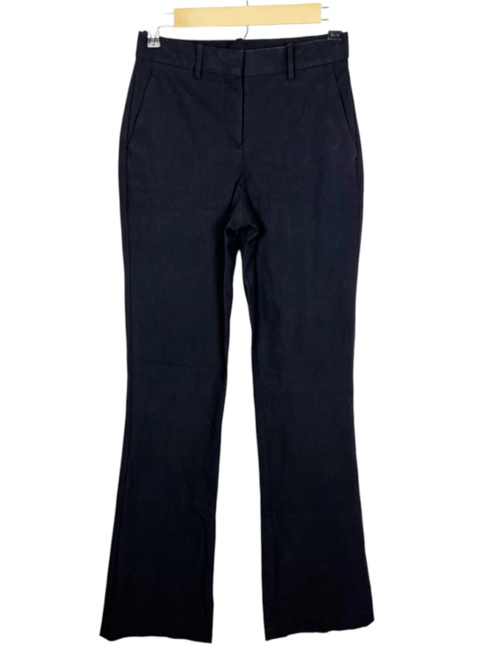 Theory Black Tailored Dress Pants Mid Rise Bootcut Flare Trousers Women's Size 0